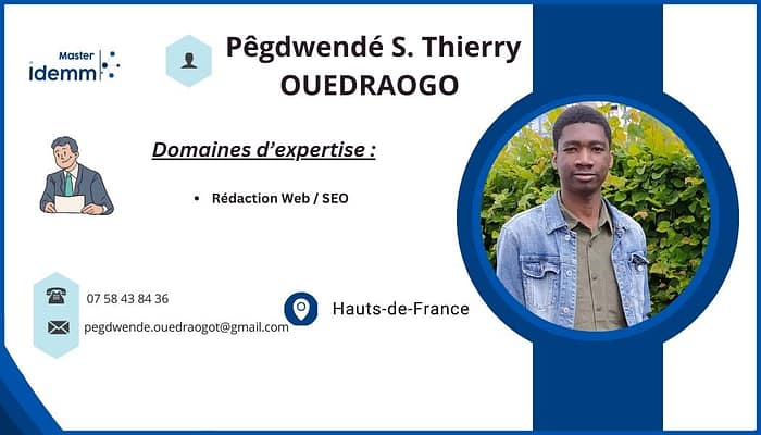 Présentation de Thierry Pegdwende Ouedraogo